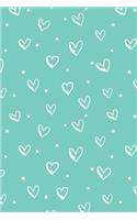 Cute Hearts Notebook: 5: 6 x 9 180 Pages Notebook: Notebook Journal: Notebook Lined(5 Cute Heart)