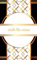 Write the Vision: Black and Gold Elegant Journal (6x9 with 120 Blank Lined Cream Pages)