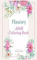 Flowers Adult Coloring Book