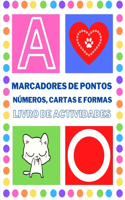 Marcadores de pontos Números, Cartas e Formas Livro de actividades