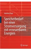 Speicherbedarf bei einer Stromversorgung mit erneuerbaren Energien