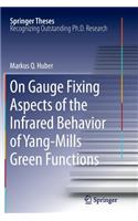 On Gauge Fixing Aspects of the Infrared Behavior of Yang-Mills Green Functions