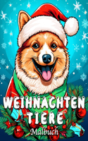 Weihnachten Tiere Malbuch