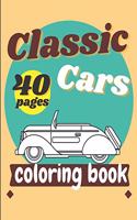 Classic Cars Coloring Book