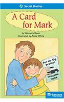 Storytown: On Level Reader Teacher's Guide Grade 1 Card for Mark