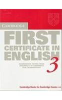 Cambridge First Certificate in English 3 Student's book