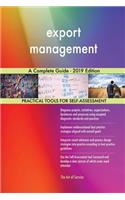 export management A Complete Guide - 2019 Edition