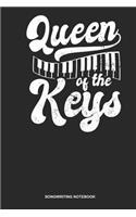 Songwriting Notebook: Dotted Log Book For Piano Player Or Student: Jazz Piano Journal Queen Of The Keys Gift