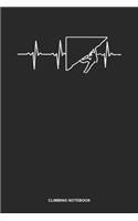 Climbing Notebook: Dotted Log Book For Boulderer And Climber: Bouldering Journal Heartbeat Ecg Gift