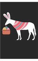 Easter Notebook - Easter Horse Journal - Easter Gift for Animal Lover - Horse Diary