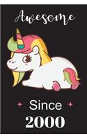 Baby Unicorn Awesome Since 2000