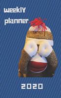 2020 Monthly Weekly Planner for Sock Monkey Lovers: Beautiful planner calendar organizer for 2020 with cover themed for sock monkey lovers. Great gift idea also.