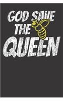 Notebook: Bee Vintage Queen Gift Beekeeping Dot Grid 6x9 120 Pages
