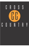 Notebook: Cross Country Dot Grid 6x9 120 Pages Journal