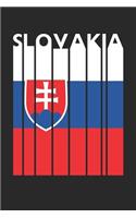 Retro Slovakia Planner - Slovak Flag Diary - Vintage Slovakia Notebook - Slovakia Travel Journal