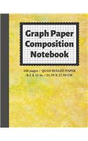 Graph Paper Composition Notebook: Grid Paper Notebook, Quad Ruled, 100 Sheets (Large, 8.5 x 11)(22 Graph Paper Notebooks)