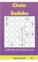 Chain Sudoku - 200 Hard Puzzles 6x6 Vol.7