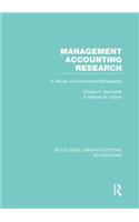 Management Accounting Research (Rle Accounting)