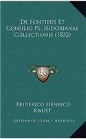 De Fontibus Et Consilio Ps. Isidorianae Collectionis (1832)