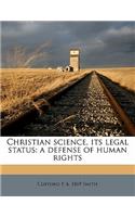Christian Science, Its Legal Status