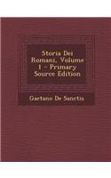 Storia Dei Romani, Volume 1