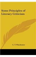 Some Principles of Literary Criticism