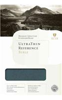 Ultrathin Reference Bible-HCSB: Holman Christian Standard Bible, Mantova Blue LeatherTouch UltraThin Reference Bible