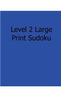Level 2 Large Print Sudoku
