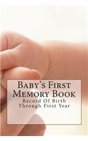 Baby's First Memory Book