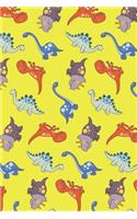 Dinosaur Pattern Journal: 150 page lined notebook/diary