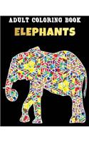 Adult Coloring Book - Elephants