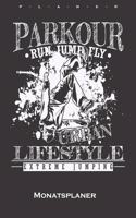 Parkour Run Jump Fly Monatsplaner