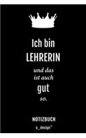 Notizbuch für Lehrer / Lehrerin: Originelle Geschenk-Idee [120 Seiten liniertes blanko Papier]