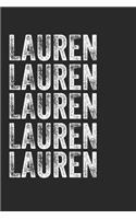 Name LAUREN Journal Customized Gift For LAUREN A beautiful personalized