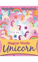 Magical Worlds Unicorn Coloring Book: (English)