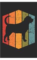 Retro Bloodhound Notebook - Gift for Bloodhound Lovers and Dog Owners - Vintage Bloodhound Diary - Bloodhound Writing Journal