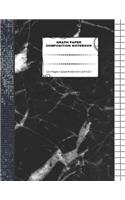 Graph Paper Composition Notebook: 110 Pages - Quad Ruled 4x4 - 8.5" x 11" Marble Large Notebook with Grid Paper - Math Notebook For Students
