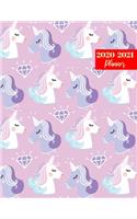 2020-2021 Planner: Pretty Two Year Personal Journal Week Planners & Goal Planner Organizer - Weekly & Monthly Dated Agenda Book and To Do List