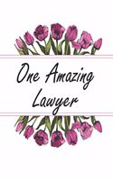 One Amazing Lawyer: Weekly Planner For Lawyer 12 Month Floral Calendar Schedule Agenda Organizer