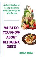 What Do You Know About Ketogenic Diets?