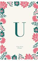 Monogram Letter U Journal