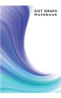 Dot Graph Notebook: Dotted Grid Paper Journal - Abstract Blue(3 Journaling Supplies - Abstract)