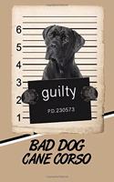 Bad Dog Cane Corso: Handwriting Practice Paper for Kids Notebook with Dotted Lined Sheets for K-3 Students Featuring 120 Pages 6x9