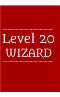 Level 20 Wizard.