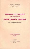 Individu Et Societe Dans l'Oeuvre de Ralph Waldo Emerson