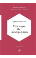 Vorlesungen Über Festkörperphysik