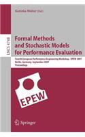 Formal Methods and Stochastic Models for Performance Evaluation: (English)