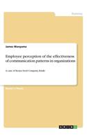 Employee perception of the effectiveness of communication patterns in organizations