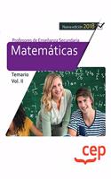 Cuerpo de Profesores de Ensenanza Secundaria. Matematicas. Temario Vol. II.