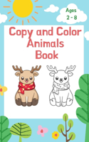 Copy and Color Animals Book